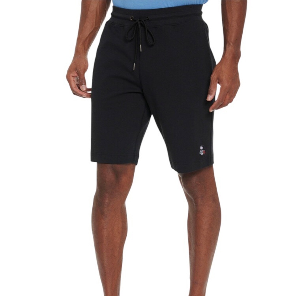 NWT Robert Graham Corin Knit Shorts Black Stretch Cotton Blend Men's Small